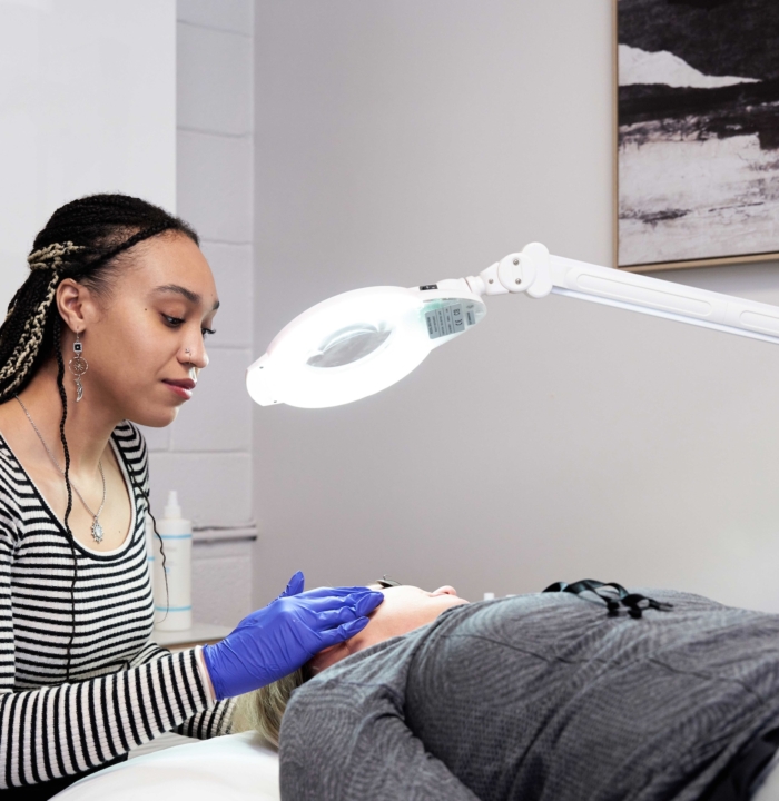 Tara Clark at work Grand Salon & MedSpa